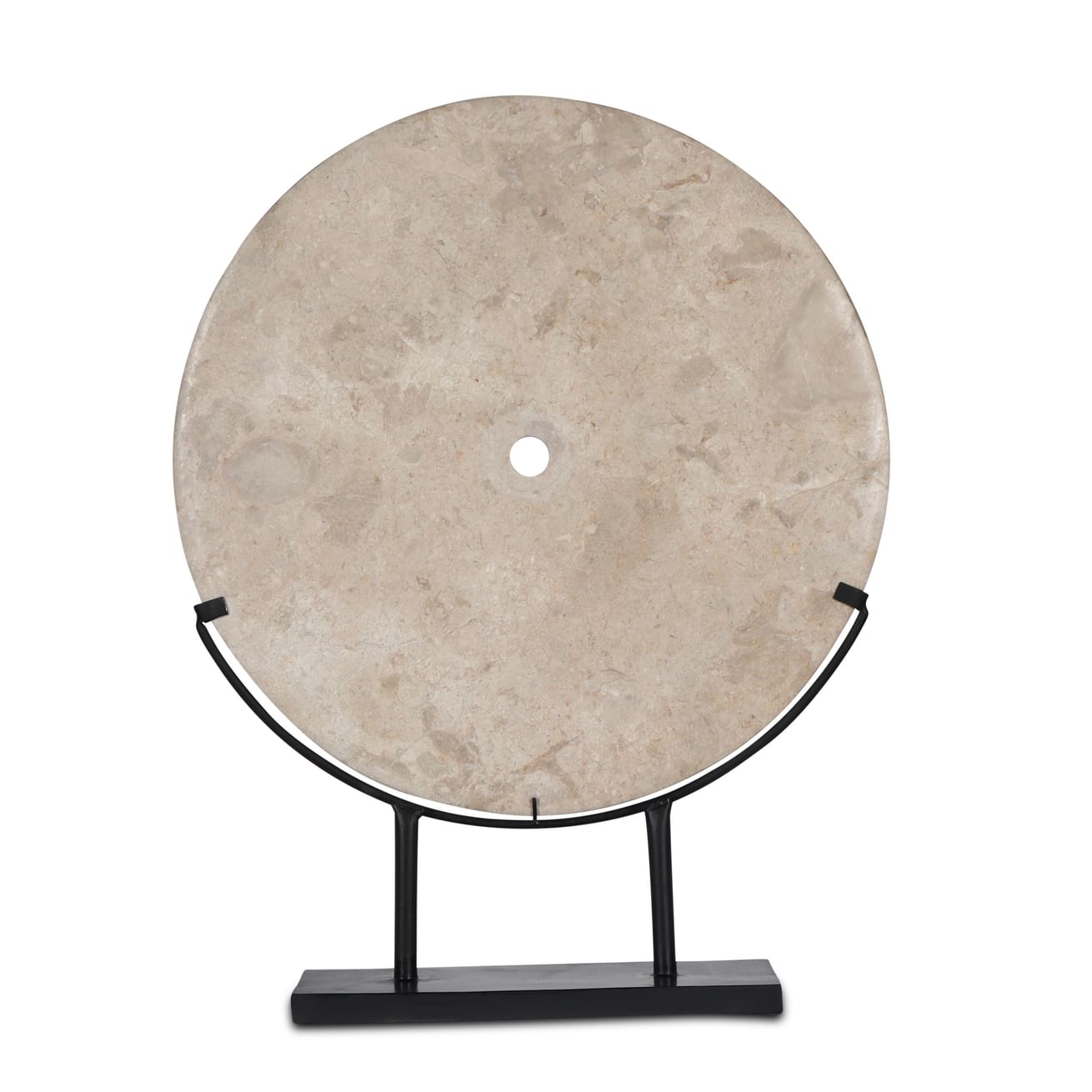 Rawi marble disc on stand (50 cm)