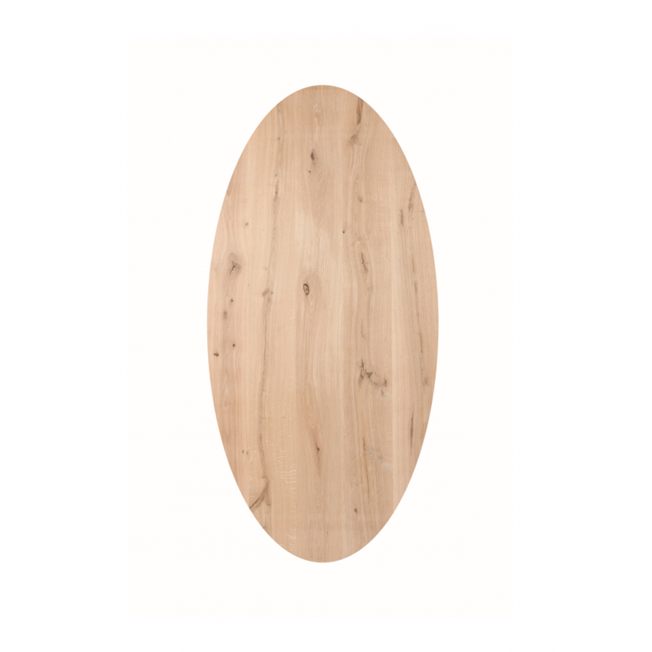 Andrew ovale eettafel met rechte zijkant