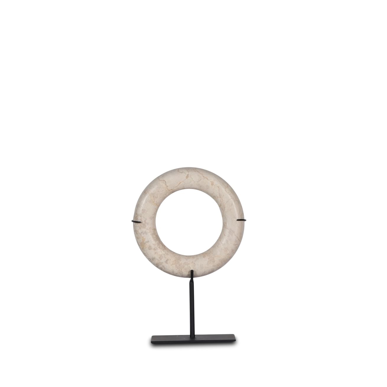 Hanua marble ring on stand kecil 20 cm