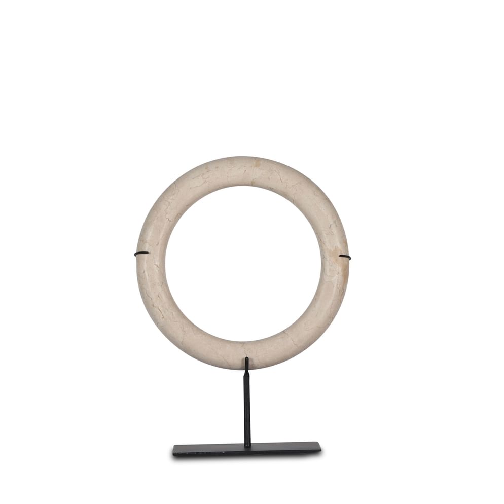 Hanua marble ring on stand sedang 30 cm