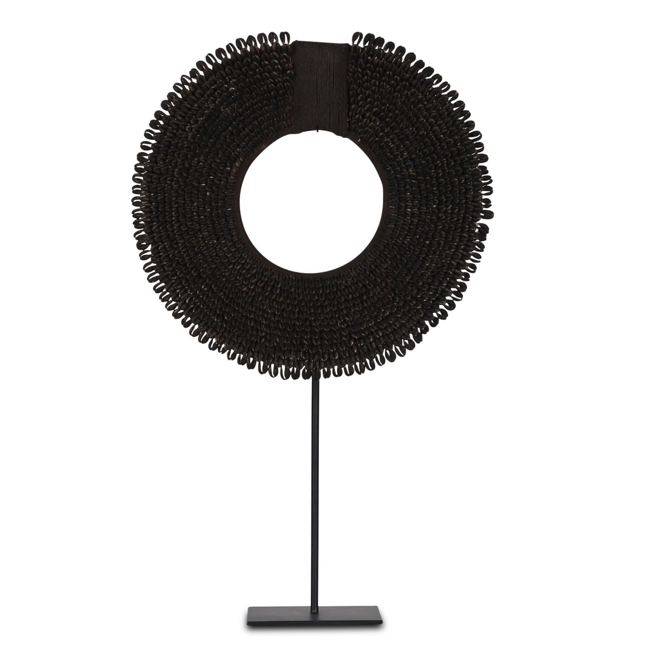 Papua necklace on stand black besar 40 cm