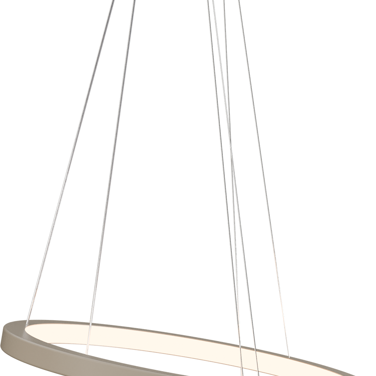 Hanglamp Cortino 2-light beige terra 50 en 70cm