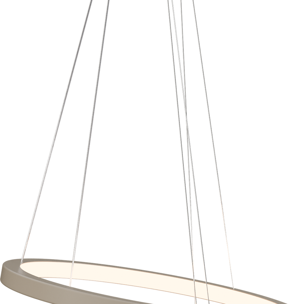 Hanglamp Cortino 2-light beige terra 50 en 70cm