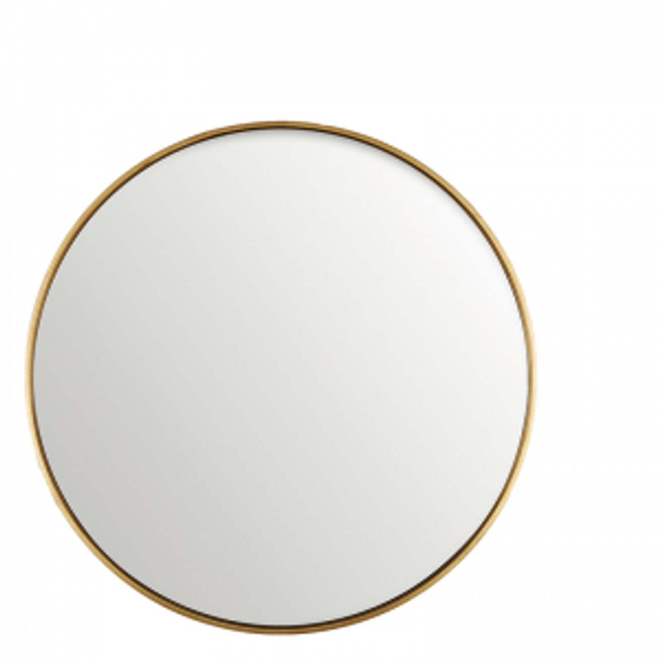 Antique gold mirror round 100 cm