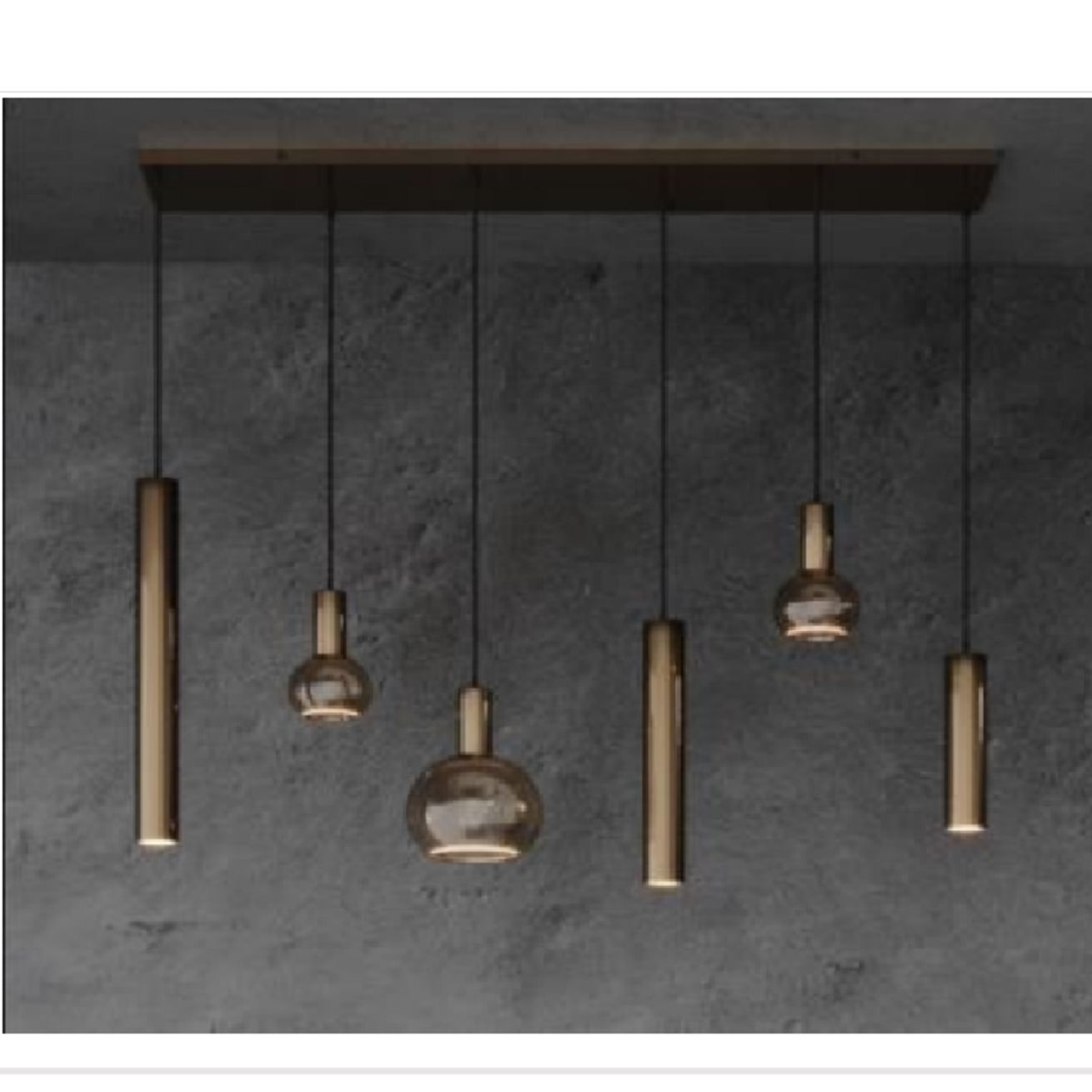 Riva hanglamp recht 120cm X 22cm