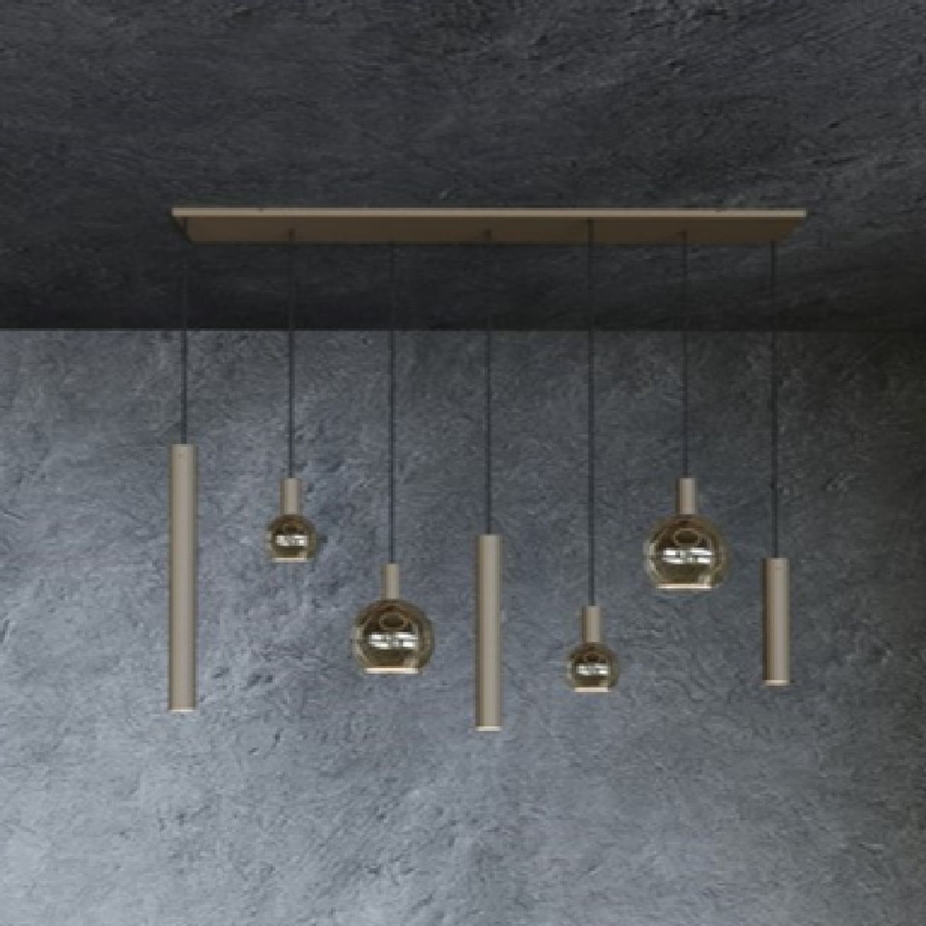 Riva hanglamp recht 145 x 22 cm