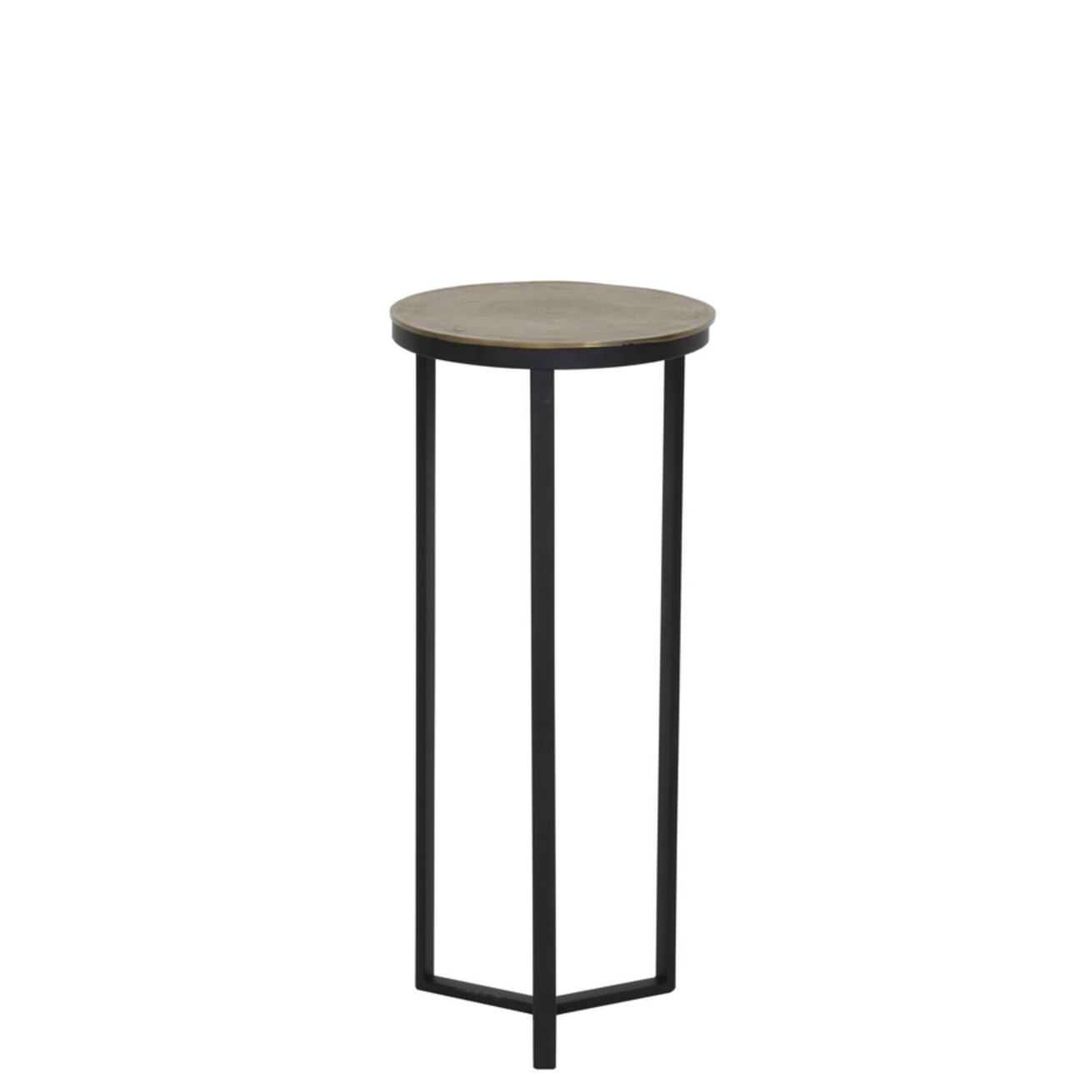 zuil retiro L 35x81cm mat zwart antiek brons