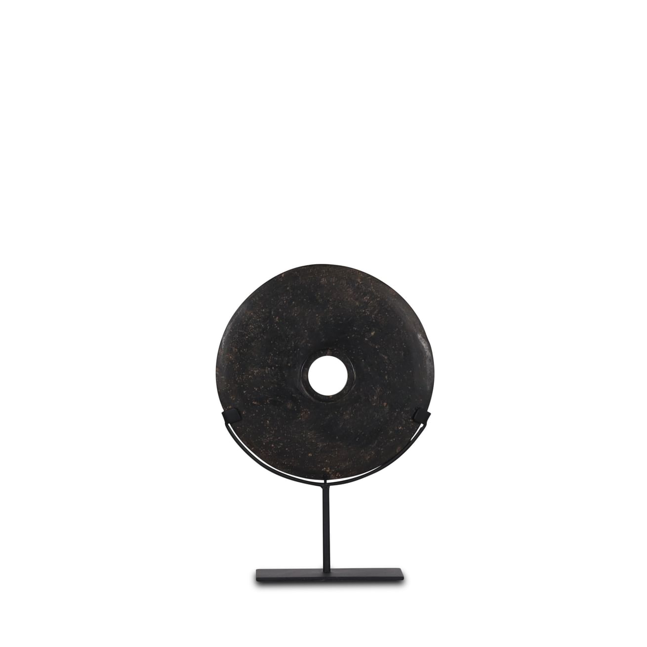 Longsia black stone on stand kecil