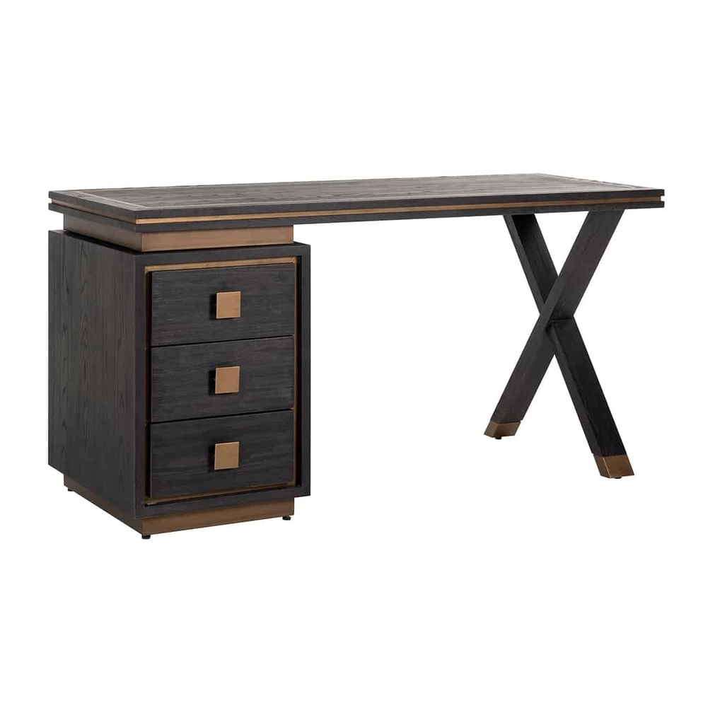Bureau Hunter 3-laden (Black rustic)