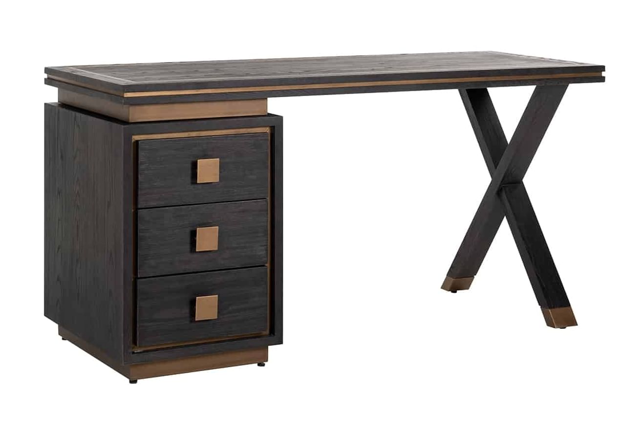 Bureau Hunter 3-laden (Black rustic)