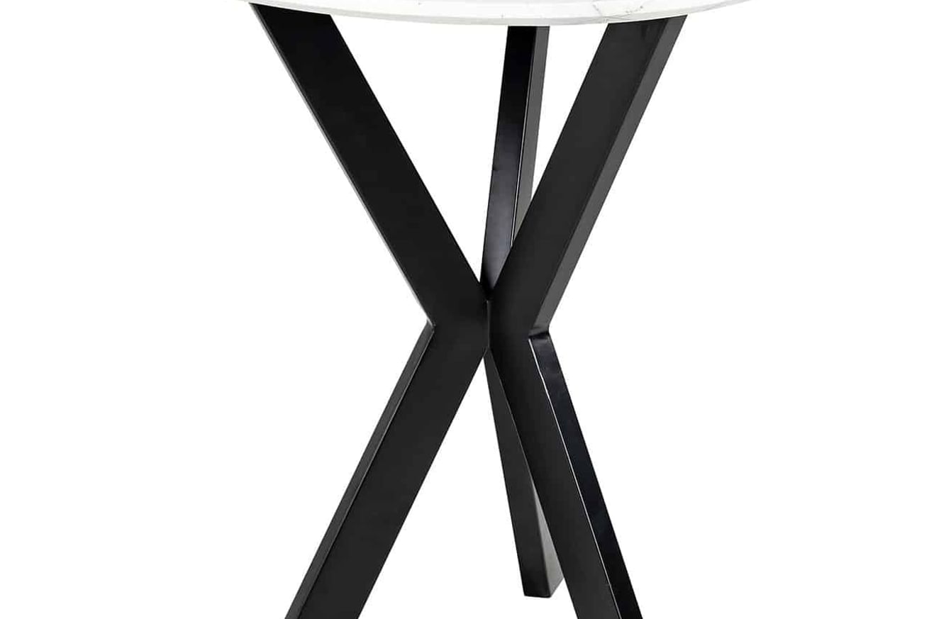 Bijzettafel Trocadero wit marmer