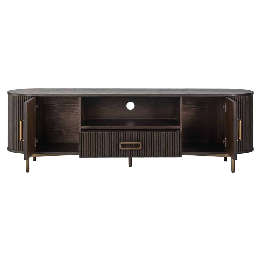 TV-Sideboard Luxor 2 Türen 1 Schublade (Braun)