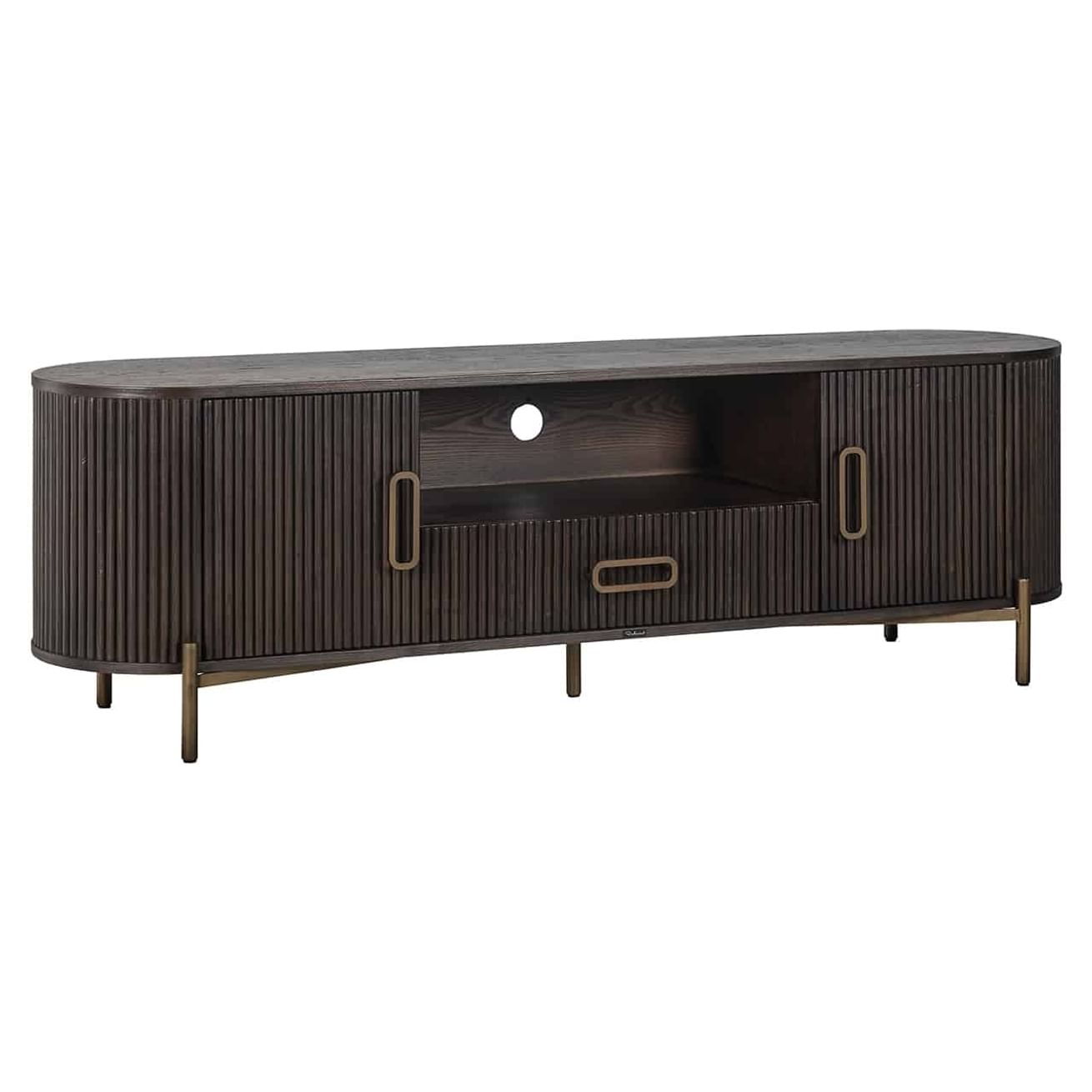 TV-Sideboard Luxor 2 Türen 1 Schublade (Braun)