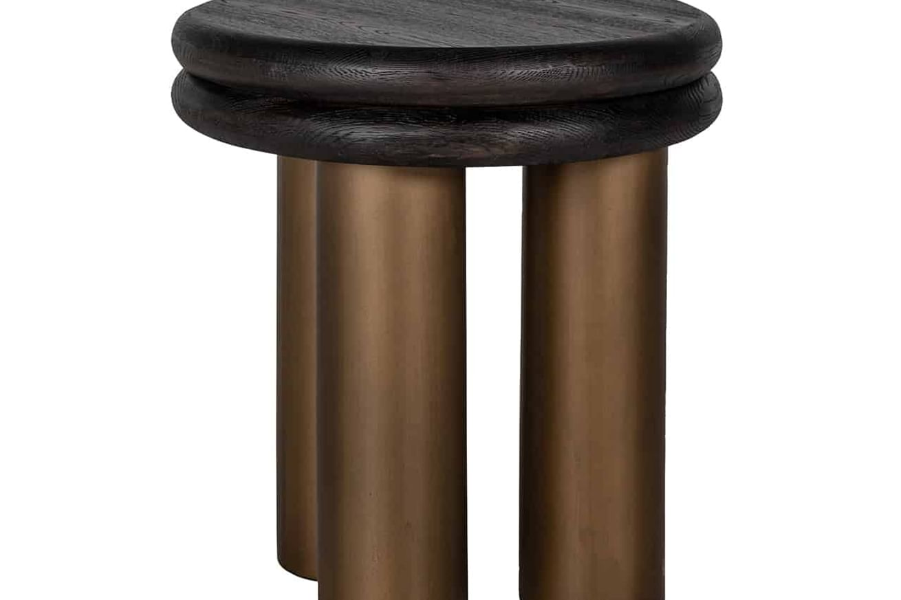 Bijzettafel Macaron (Black rustic)