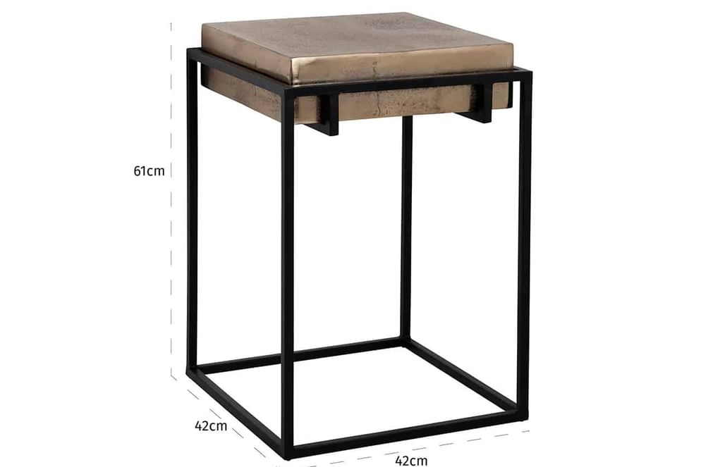 Bijzettafel Calloway champagne gold (Champagne gold)