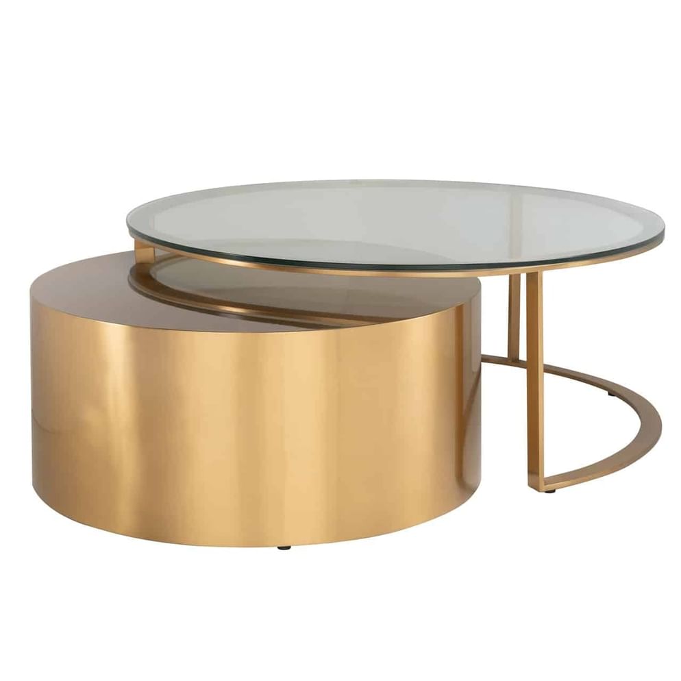 Couchtisch Orlan 2er-Set (Gold)