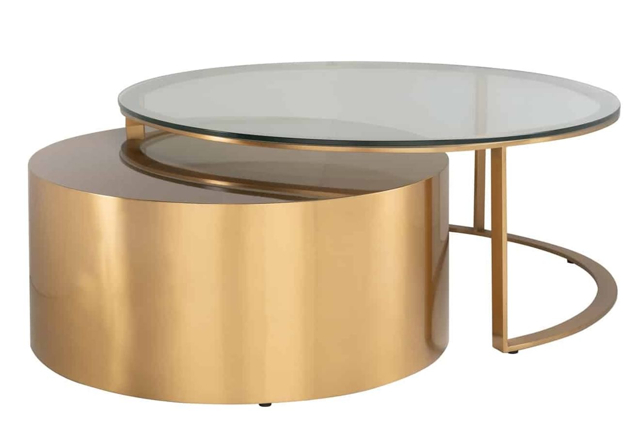 Couchtisch Orlan 2er-Set (Gold)