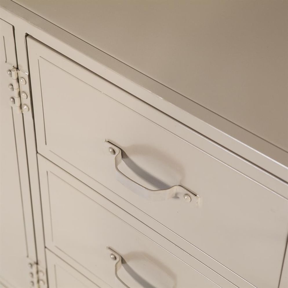 TV meubel Industrieel  3drs. 2 laden - zand