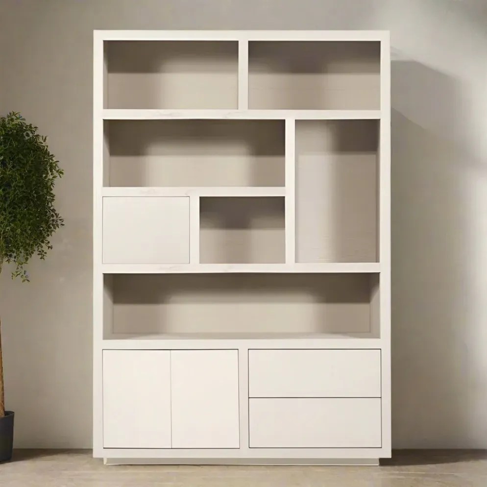 Kabinet Helsinki 150x220cm 2-delig 3-drs. 2 laden - taupe