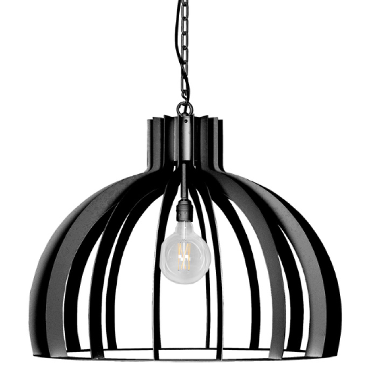 Catania hanglamp zwart rond ø70 cm