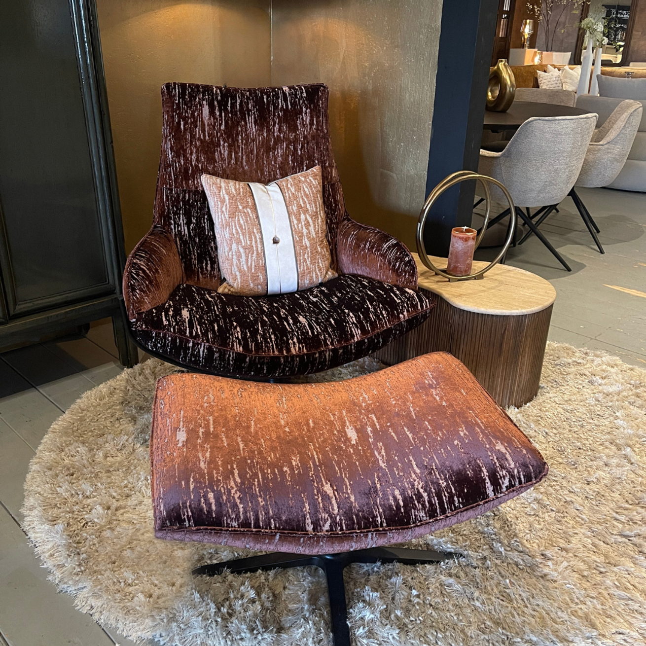 Chico Fauteuil (cross met arm) - HE Design