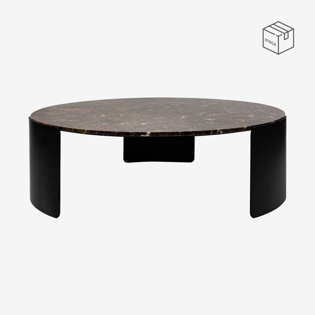 San Salvo coffee table 116cm (rond) marblestone black