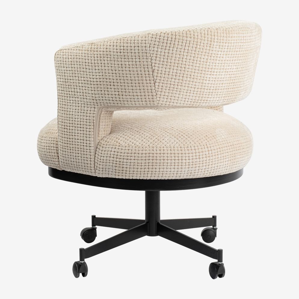 Salla - Esszimmerstuhl mit Drehteller und Rollen