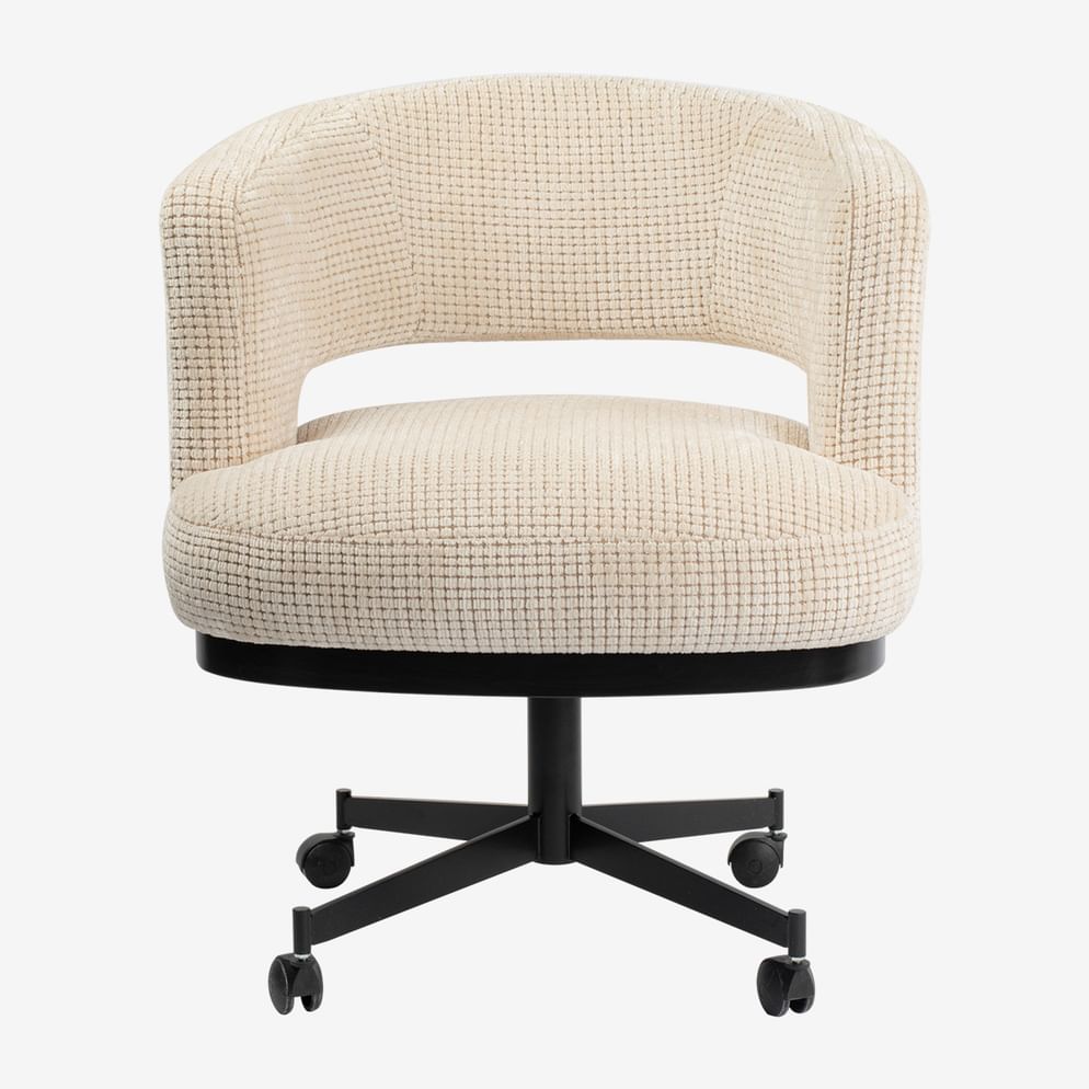 Salla - Esszimmerstuhl mit Drehteller und Rollen