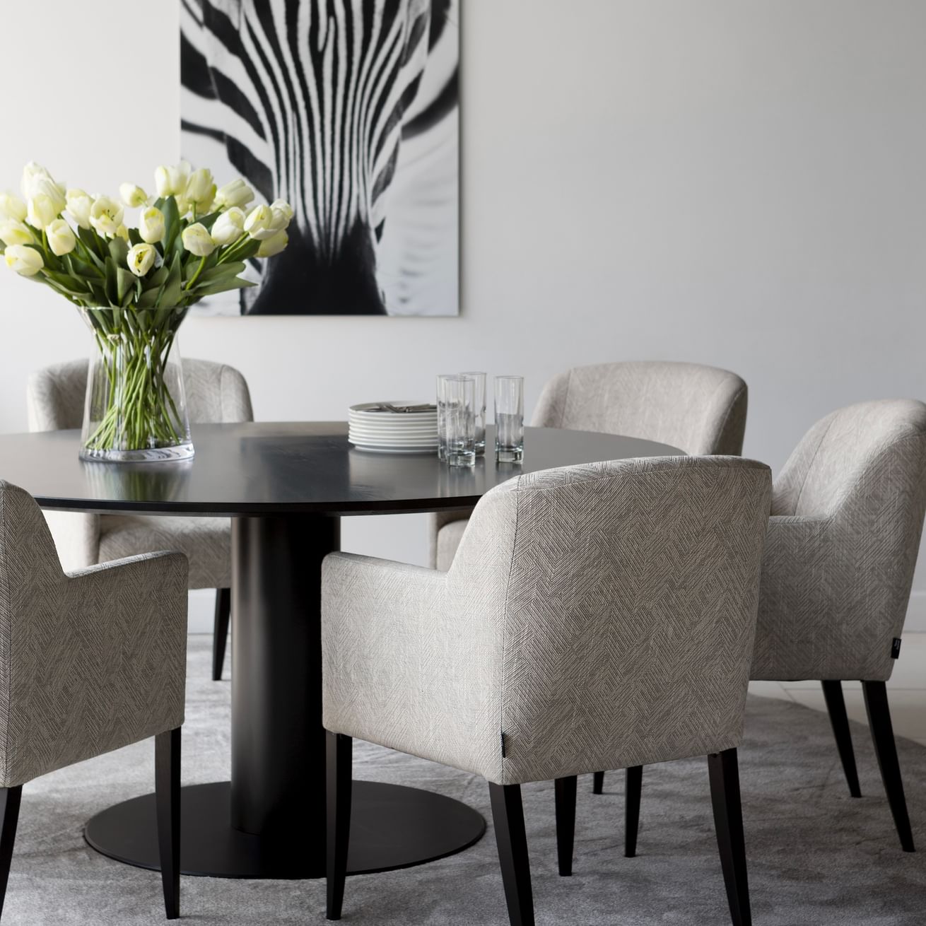 Buddha low dining table Rond (68cm)