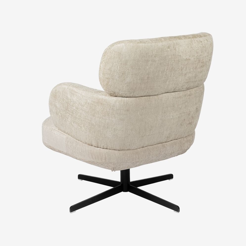 Divo Fauteuil - Draaivoet mat zwart