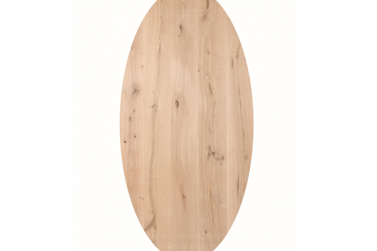 Andrew ovale eettafel met schuine zijkant (verjongd)