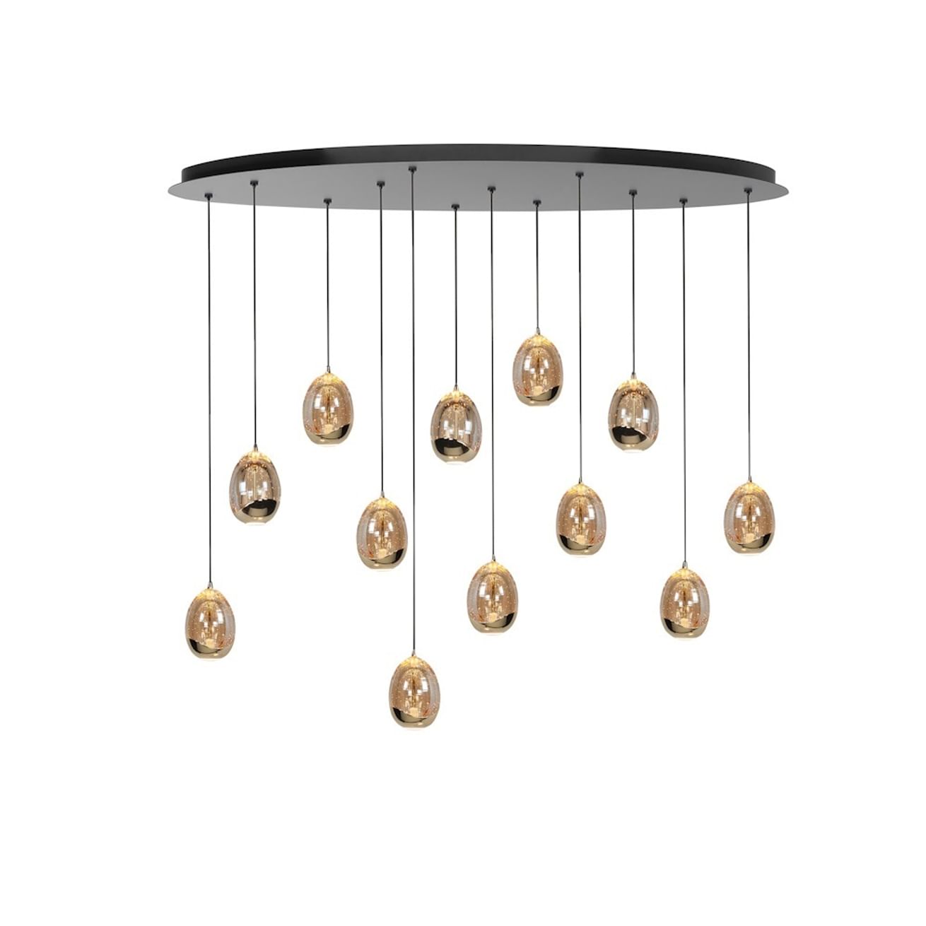 Hanglamp Forli Ovaal 12 lichts