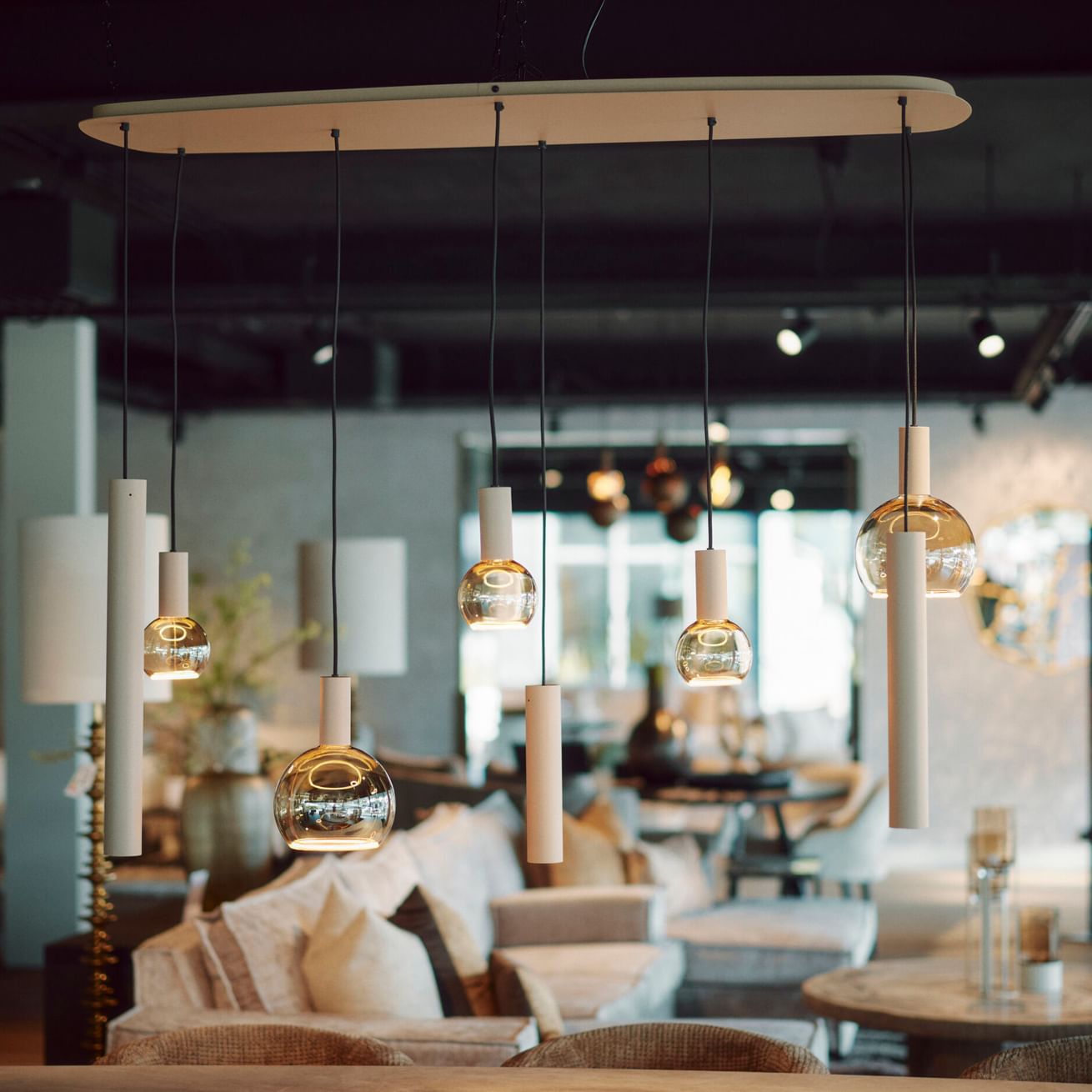 Riva hanglamp Deens ovaal 145 x 55 cm