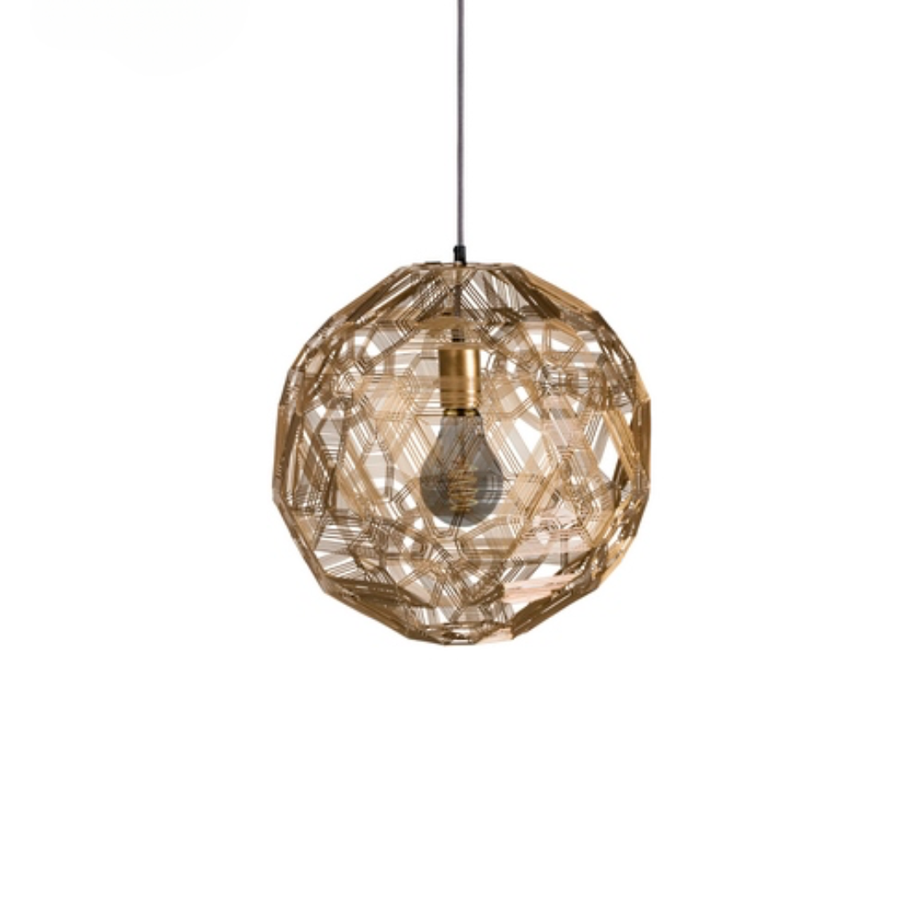 Hanging Lamp Pairot Zattelite Iron Wire Gold Ø40 cm