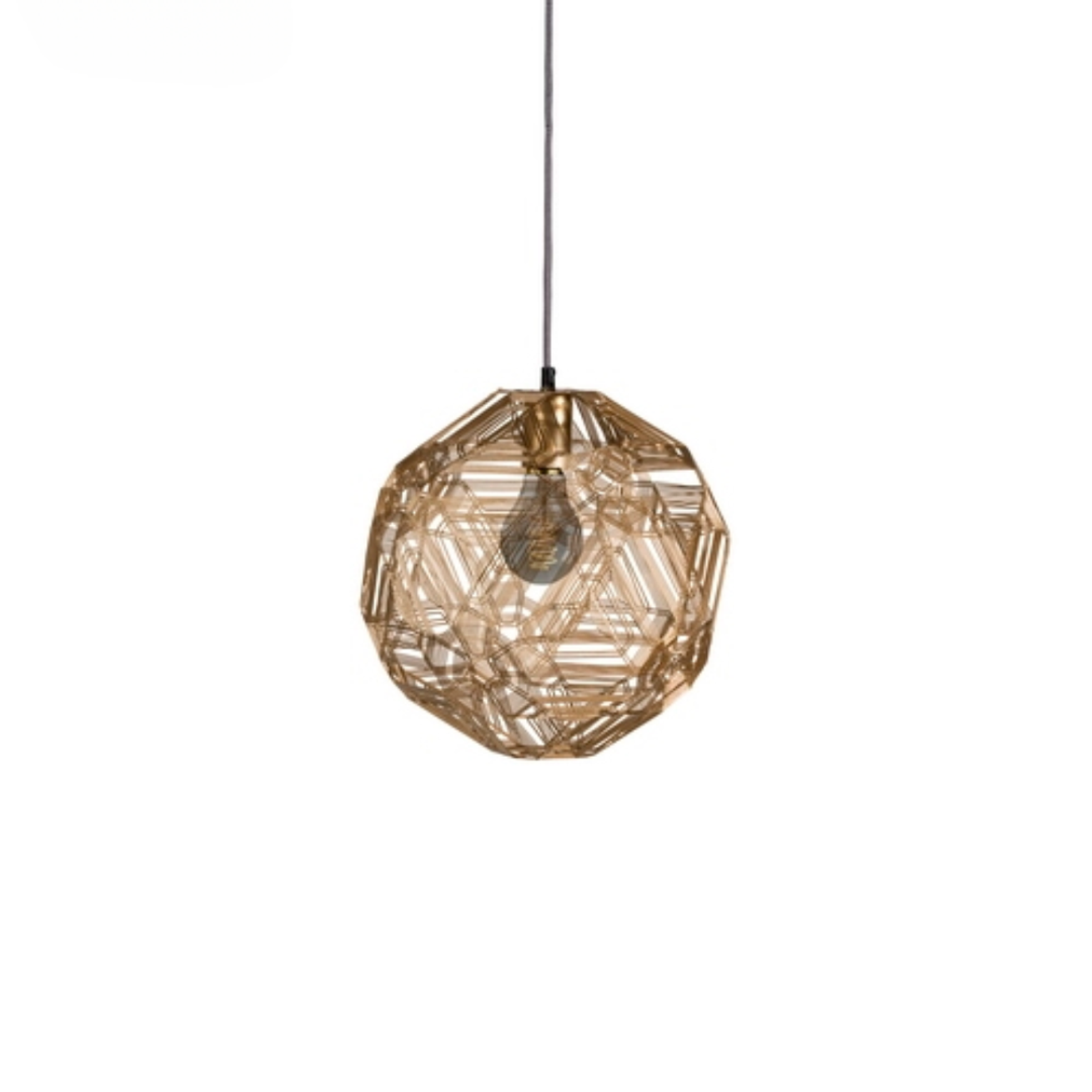 Hanging Lamp Pairot Zattelite Iron Wire Gold Ø30 cm