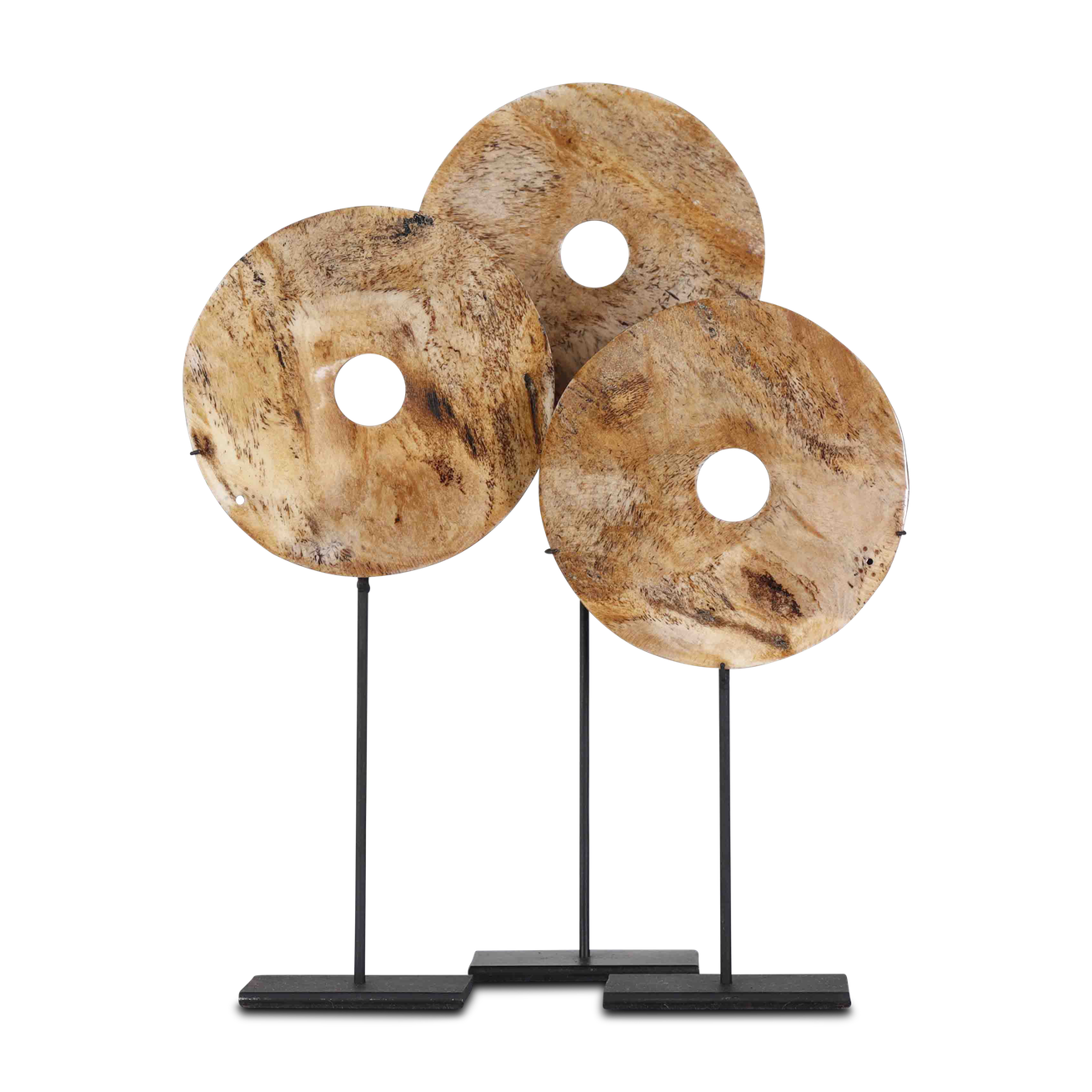 Rongi bone on stand brown