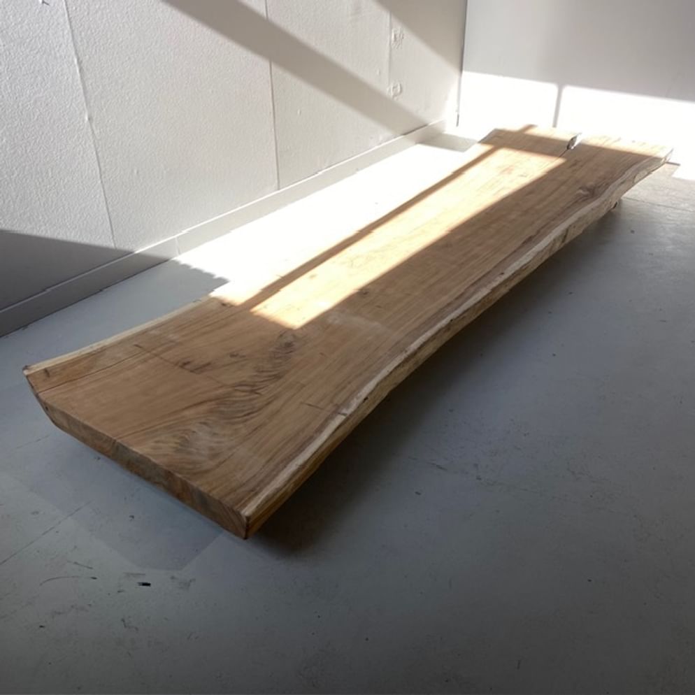 Suar Baumstammtisch 400x116/120x10 cm