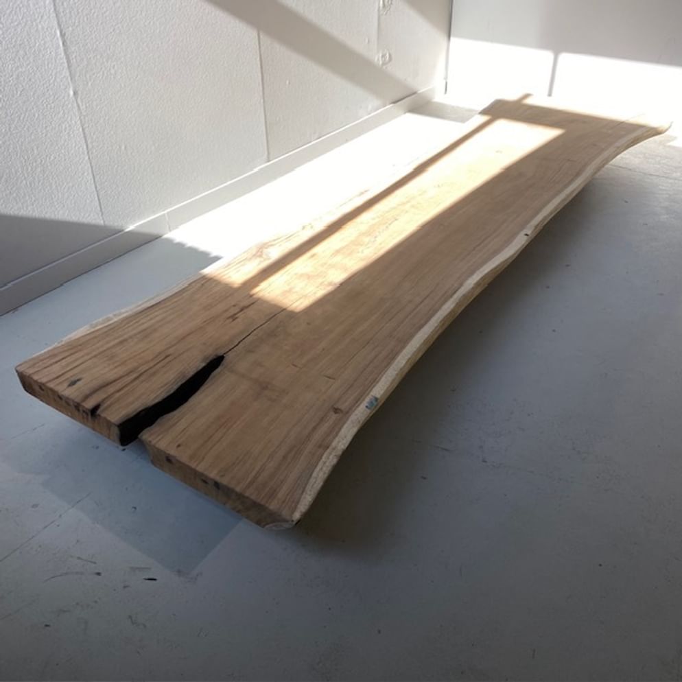 Suar Baumstammtisch 400x116/120x10 cm