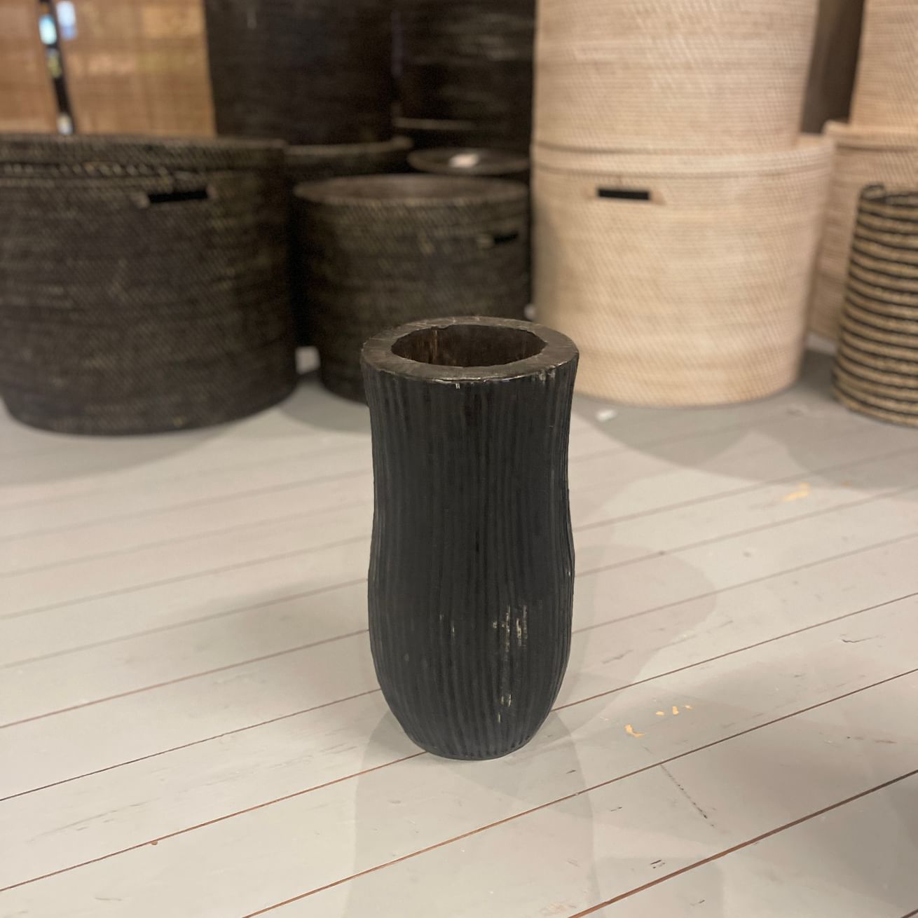 Bintuni pot palm kecil black