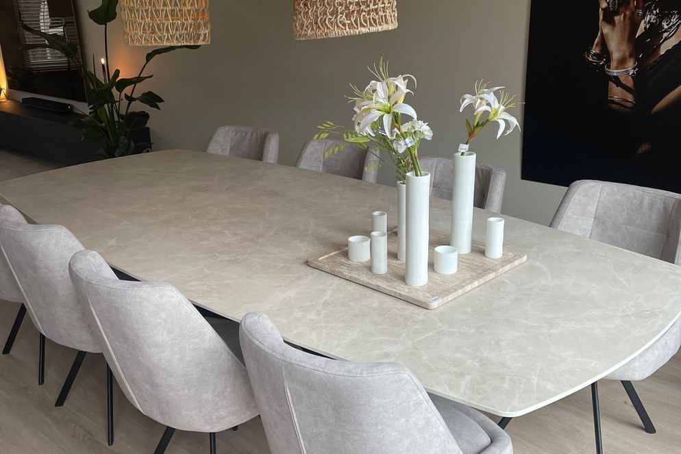 King eettafel volkeramisch