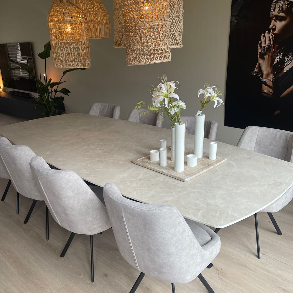 King eettafel volkeramisch