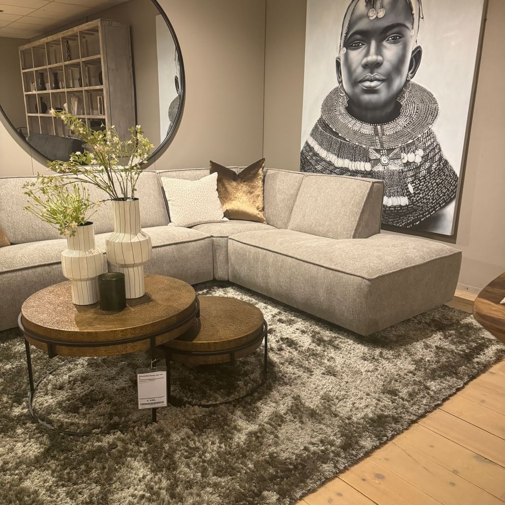 Dublin - Hoekbank (Zonder streep in rug) showmodel