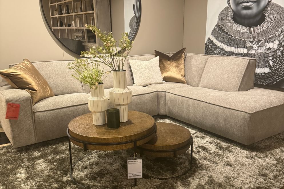 Dublin - Hoekbank (Zonder streep in rug) showmodel