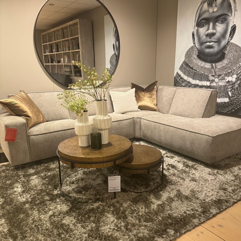 Dublin - Hoekbank (Zonder streep in rug) showmodel