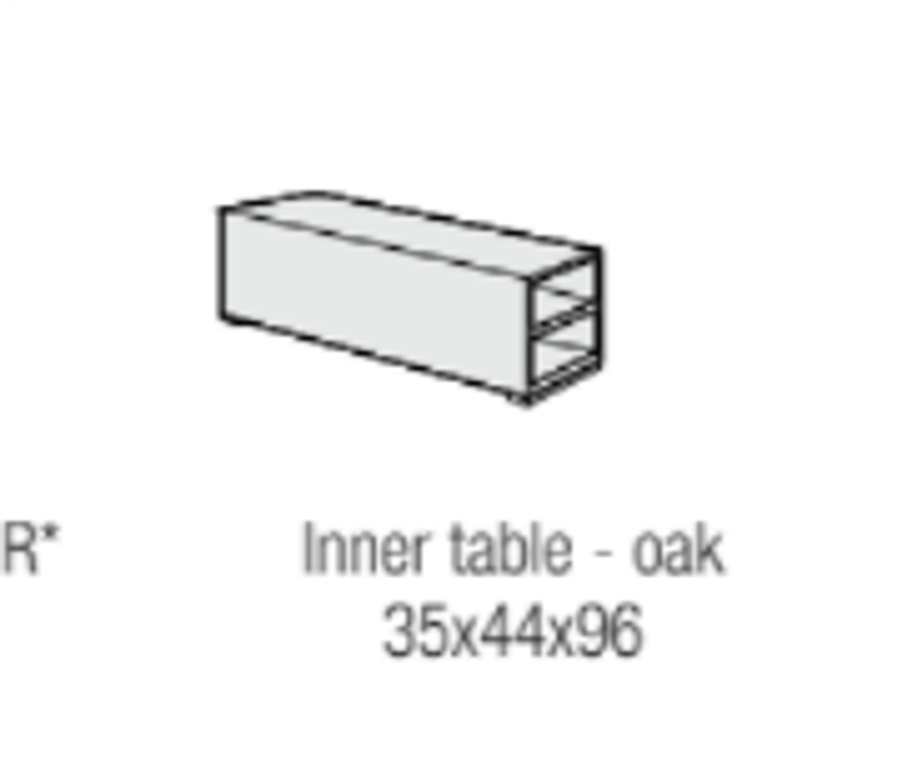 Pommeline Innentisch - Eiche