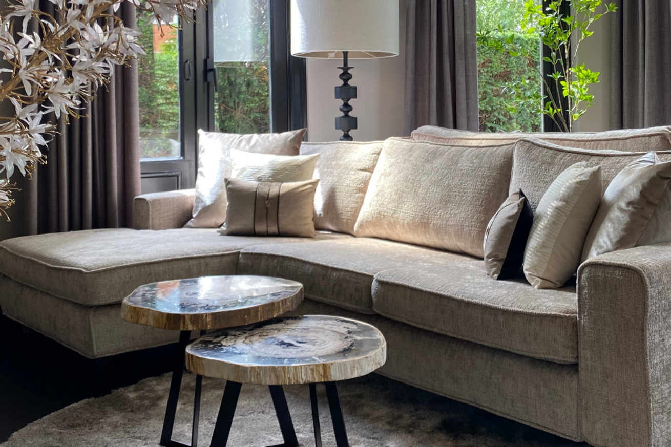 Garung petrified wood coffeetable high