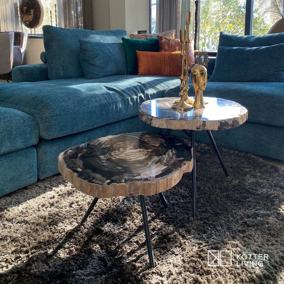 Ciawi coffeetable petrified wood tinggi