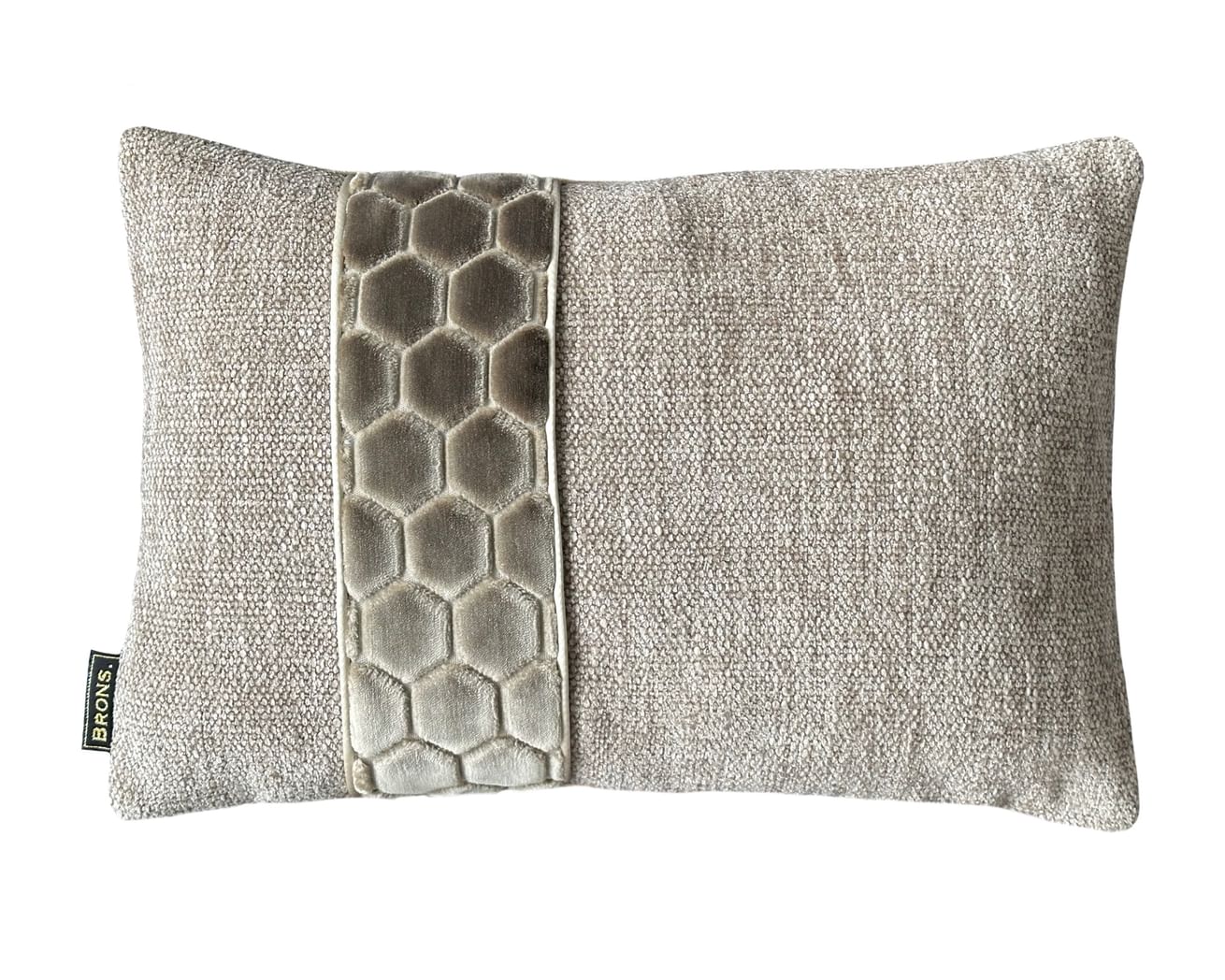 Isa Streichen Zierkissen Brons 45x30 cm