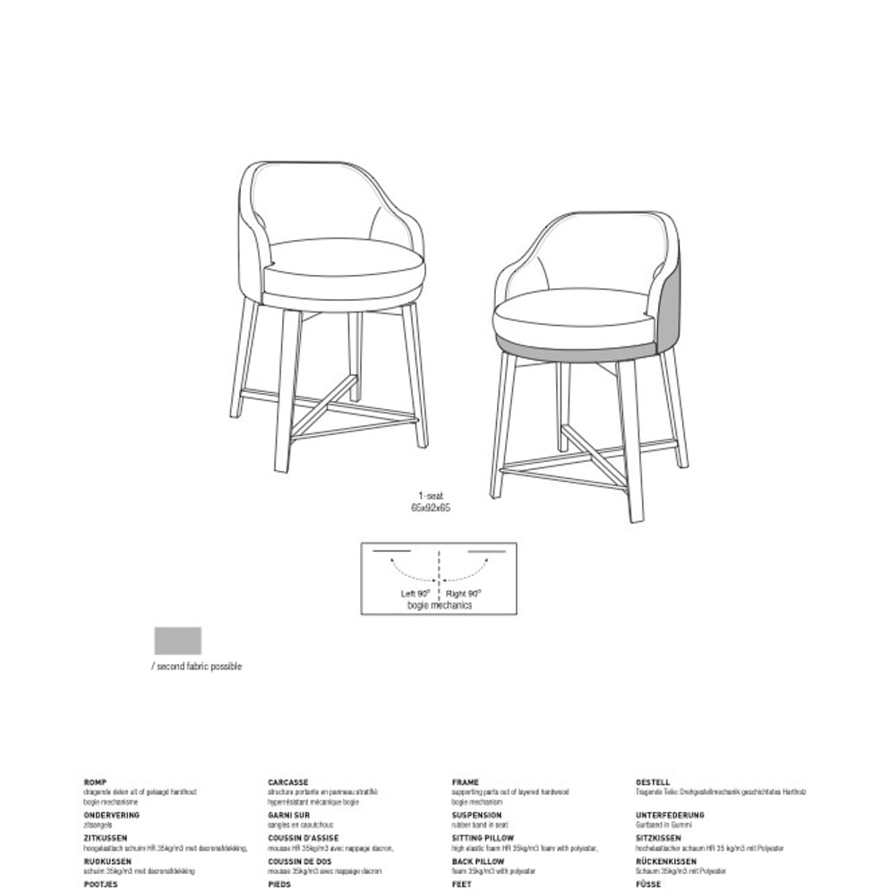 Lena Barhocker (Sitzhöhe 62 cm)