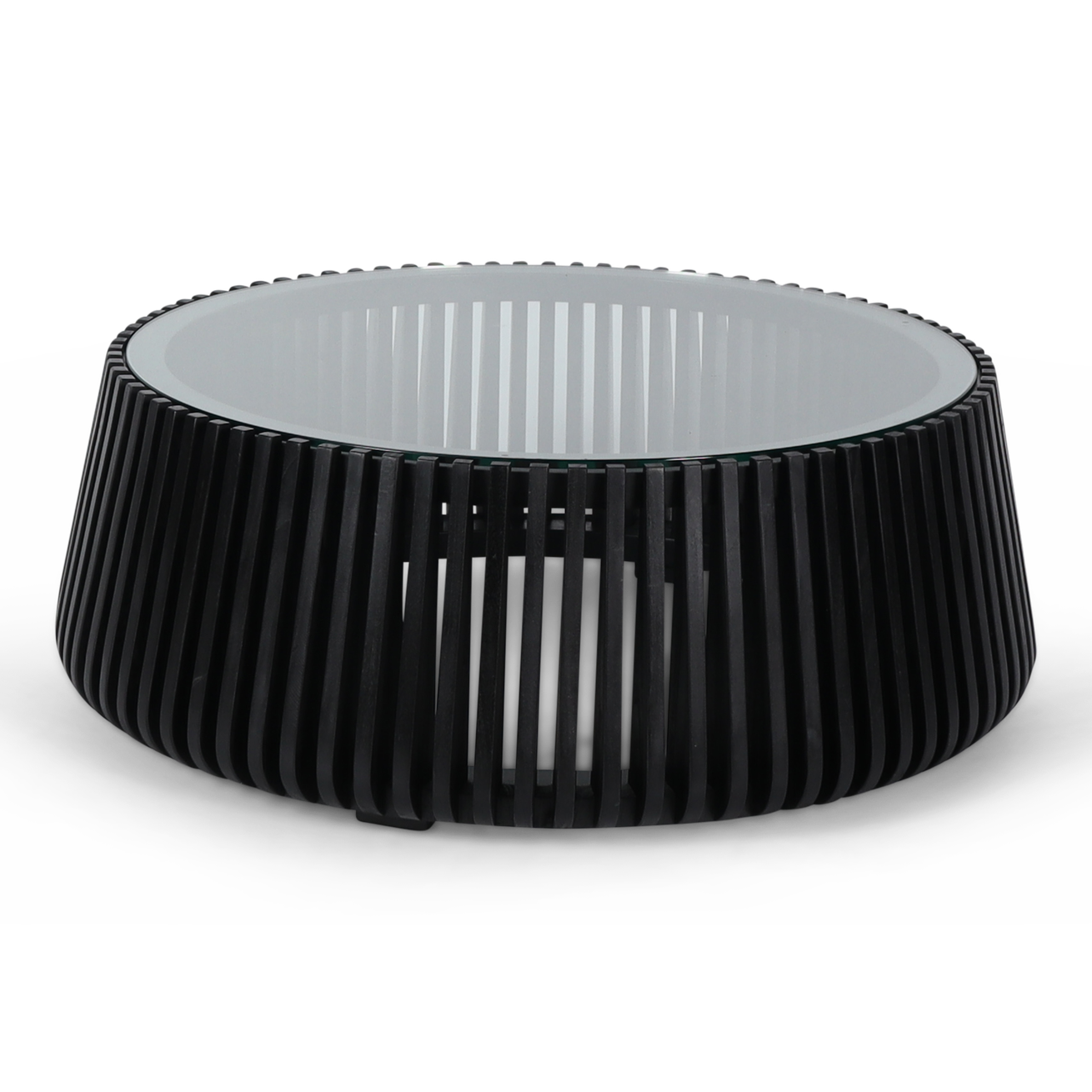 Madiun salontafel met glasplaat zwart